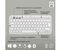 Logitech K380s Pebble Keys 2 biały - 1172751 - zdjęcie 10